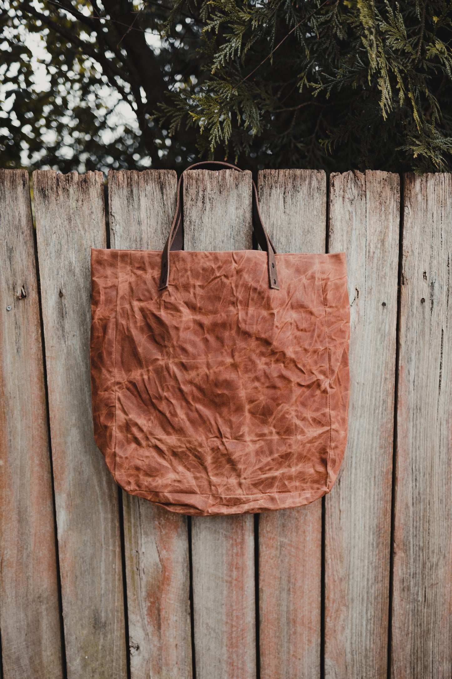 Waxed Canvas Tote Bag