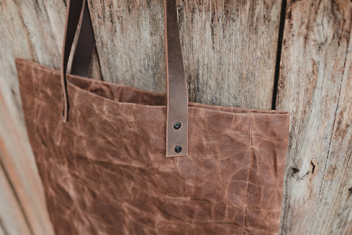 Waxed Canvas Tote Bag