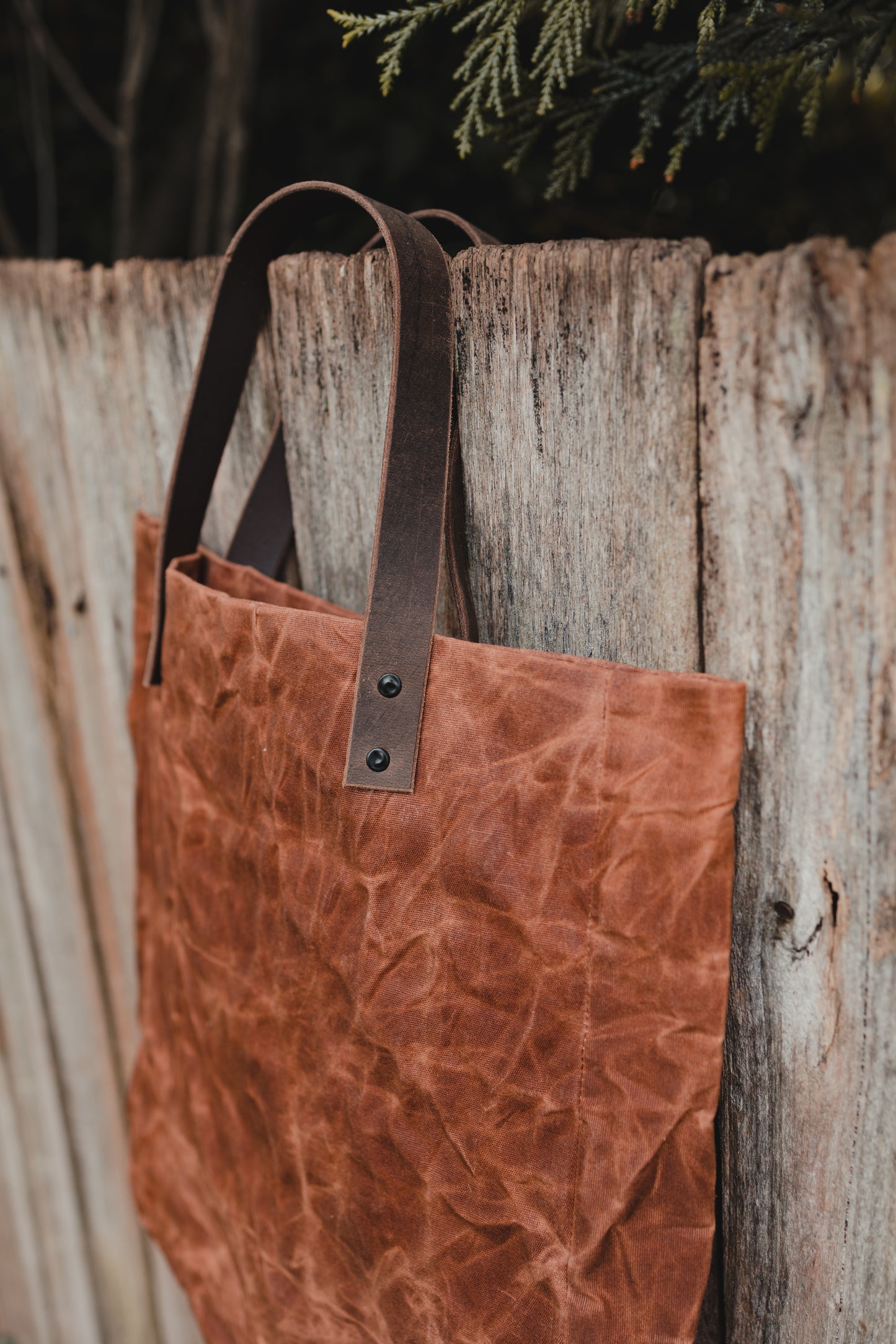 Waxed Canvas Tote Bag