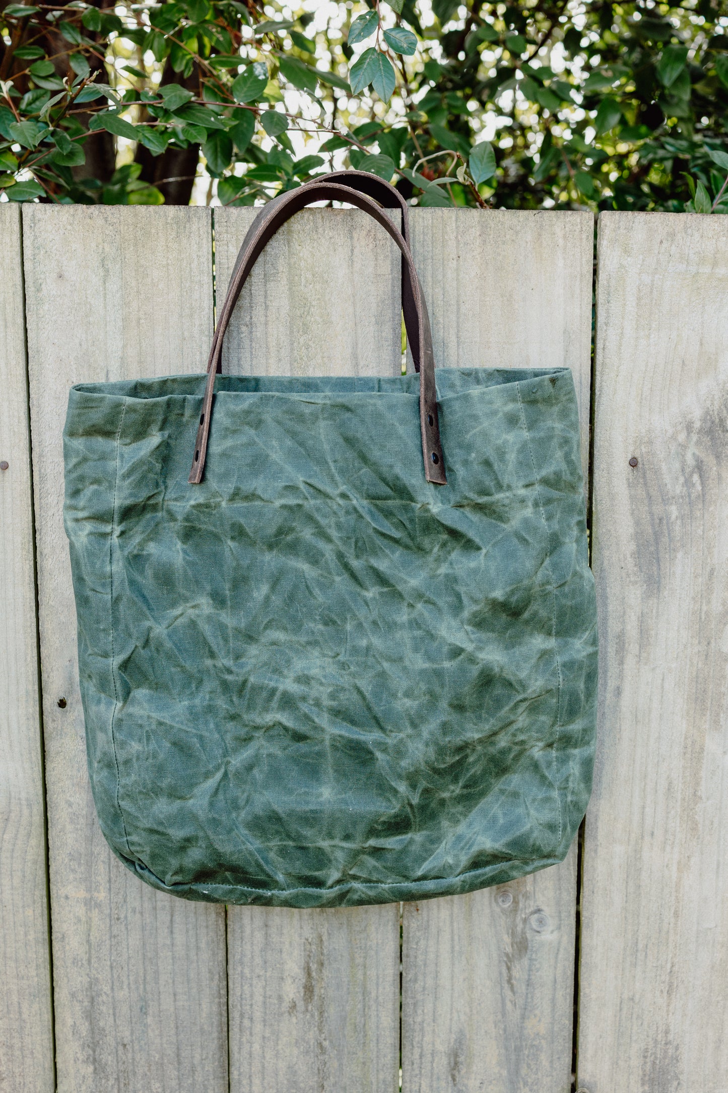 Waxed Canvas Tote Bag